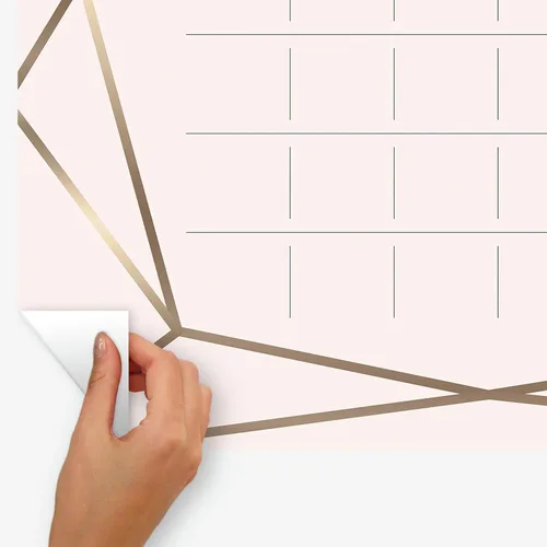 Vista 4 de RoomMates RMK4489SCM Blush Beauty - Calendario de borrado en seco, calcomanías gigantes de pared para despegar y pegar