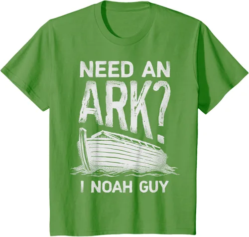 Vista 44 de Need an Ark I Noah Guy Funny Christian Men Women Pun Humour T-Shirt Negro