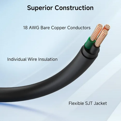 Vista 6 de Cable Matters Paquete de 2 cables de extensión de alimentación cortos de computadora a PDU, 1 pie, cable de alimentación IEC C14 a IEC C13 PDU, 10A