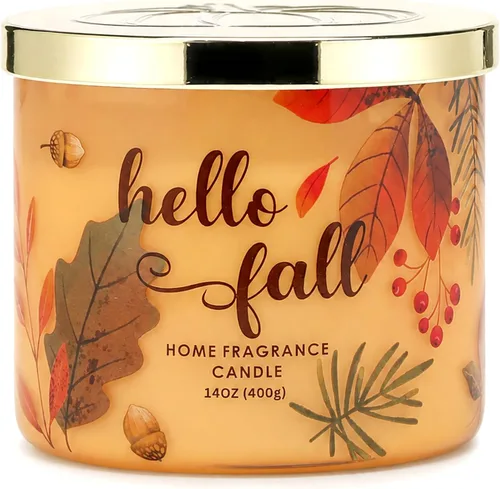 Vista 8 de Vela de calabaza, regalo de velas de Acción de Gracias, vela de otoño, vela perfumada con especias de calabaza, 3 mechas grandes, 14 onzas