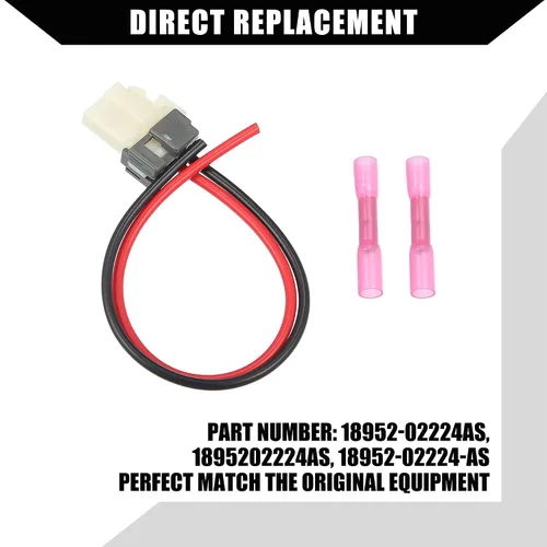 Vista 6 de Conector de Enchufe de Motor Soplador Arnés de Cables 8" Kit Coleta con Conectores Termorretráctiles para Kia Forte 2013-2018/8 Pulgadas Kit