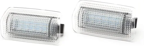 Vista 4 de x xotic tech 2 lámparas LED de cortesía para puerta, sin errores, ajuste original compatible con Lexus IS ES GS LS o Toyota Sienna Camry 4Runner