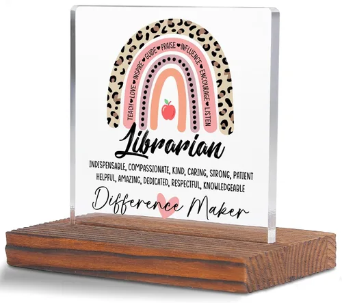 Vista 17 de Letrero decorativo de escritorio transparente para después de la escuela, regalo de agradecimiento para mujeres y hombres, regalos de agradecimiento
