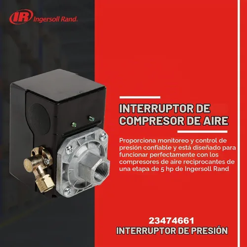 Vista 6 de Ingersoll-Rand 23474661 Interruptor de presión para compresor de etapa única SS3 y SS5