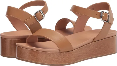 Vista 7 de Tienda Essentials Sandalias planas de dos bandas para mujer