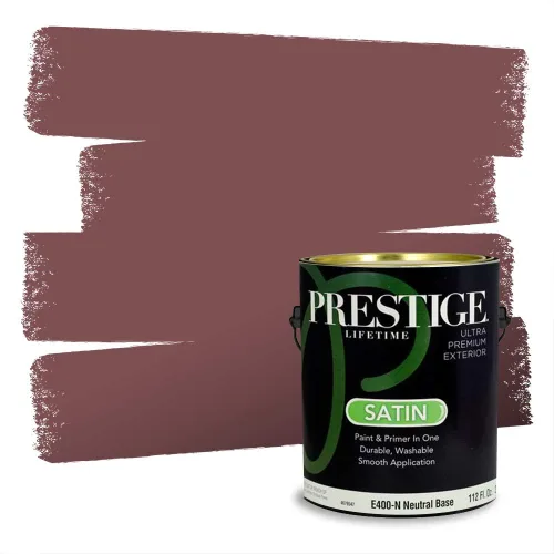 Vista 724 de Prestige Paints Pintura exterior e imprimación en uno, 1 galón, plano, coincidencia comparable de Valspar* Amber Rose*