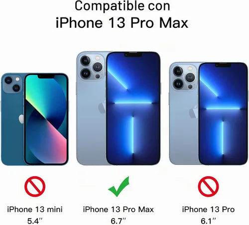 Vista 3 de JETech Protector de pantalla de privacidad para iPhone 13 Pro Max, paquete