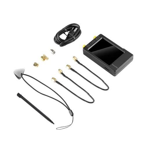 Vista 2 de Vector Network Analyzer, NanoVNA-H Vector Network Antenna Analyzer 4" 10KHz-1.5GHz MF HF VHF UHF Version with SD Card Slot Measuring S Parameters