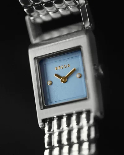 Vista 6 de Breda 'Revel' Reloj de pulsera de acero inoxidable plateado, 0.709 in, plateado, Revel