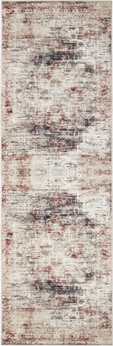 Vista 37 de SUPERIOR Medallion - Alfombra lavable, respaldo de algodón, alfombra para mesa de comedor, alfombra para vestíbulo, de fácil cuidado, alfombra Negro