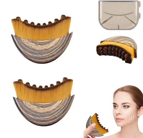 Vista 3 de New Lymphatic Contour Face Brush, Lymphatic Drainage Massager for Face,Ergonomically Designed to Fit The Skin Precisely and Relieve Fatigue. (1PCS)