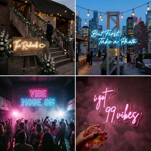 Vista 7 de Custom Neon Signs Personalized Neon Name Sign Custom Business Logo Waterproof LED Custom Neon Light Sign for Wedding, Business, Bedroom Wall Decor