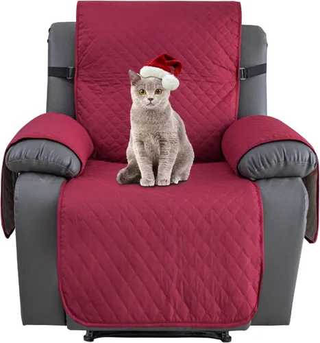 Vista 67 de XINEAGE Funda para Sillón Reclinable Resistente al Agua, Fundas Antideslizantes para Silla Reclinable con Bolsillos, Fundas Acolchadas Gruesas