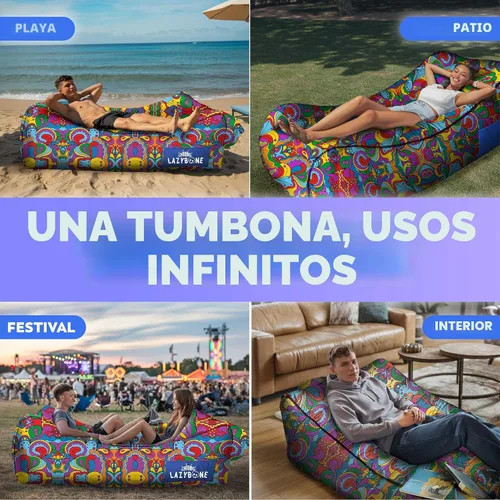 Vista 5 de Chillbo Tumbonas inflables, sofá inflable para acampar, sofá de aire