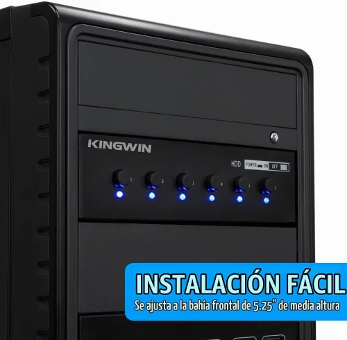 Vista 3 de Controlador de refrigeración KingWin, Negro