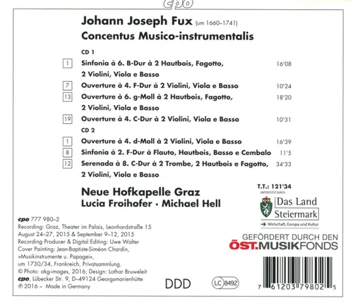 Vista 2 de Johann Joseph Fux Concentus Musico-instrumentals