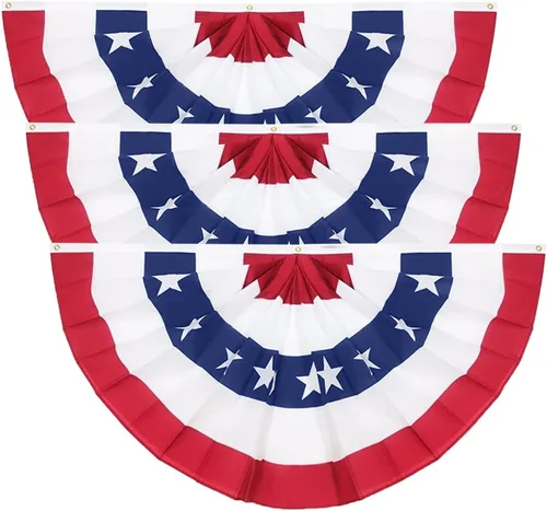 Vista 9 de Paquete de 1 bandera de Estados Unidos de 3 x 6 pies, banderas grandes de Estados Unidos con diseño de estrellas patrióticas y rayas para el 4