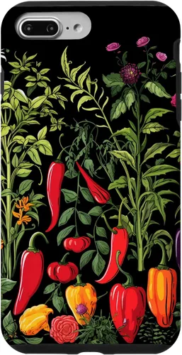 Vista 9 de iPhone 15 Chili Pepper Plants Chillis Garden - Funda de pimienta picante