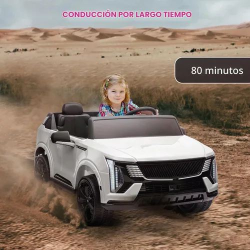 Vista 6 de Qaba Camión de paseo de 2 plazas 12V Cadillac Escalade IQ 2025 con licencia