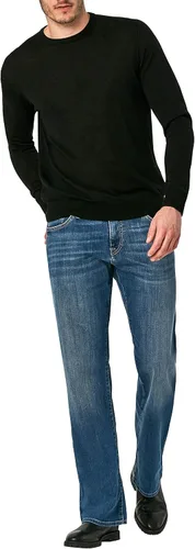 Vista 9 de Mavi Jeans Josh Bootcut para hombre, Jeans de tiro medio para hombres, Deep Shaded Stanford, Jeans azules para hombre, Stanford profundo