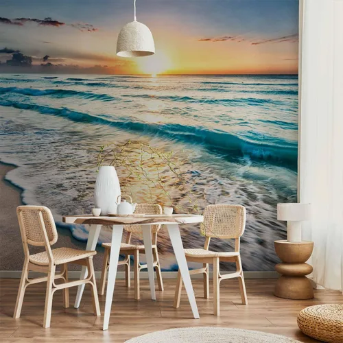 Vista 6 de artgeist Mural de Pared Playa y Mar 77x55 pulgadas - Papel Tapiz Autoadhesivo Despegable y Pegable Removible Adhesivo Grande Lámina Decoración