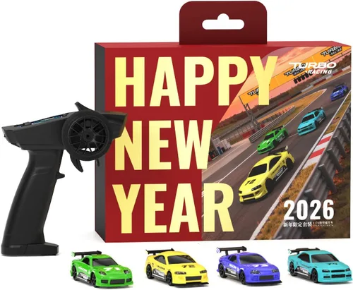 Vista 15 de FLYCOLOR Turbo Racing 1:76 C82 RC Truck Car Full Proporciontional RC Mini Sports Car Control remoto para adultos Regalo (negro)