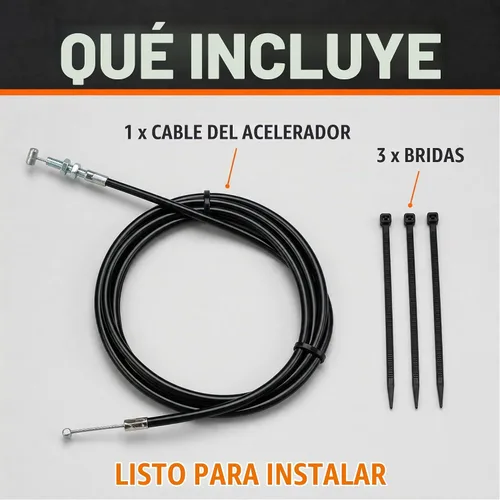 Vista 7 de Cable de acelerador universal de 75 pulgadas para Go Kart