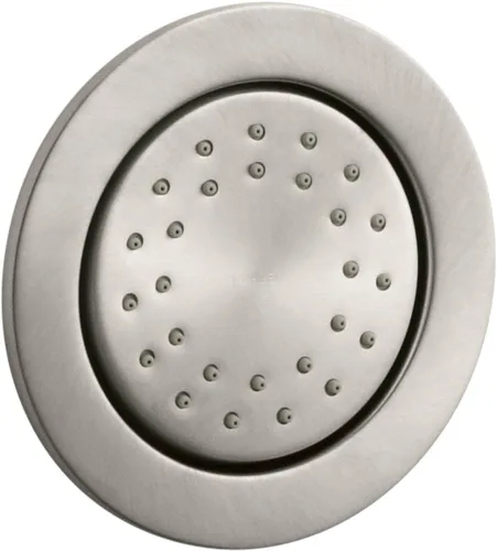 Vista 3 de Kohler 77119-BL WaterTile Round Round 27-Nozzle 1.0 gpm spray corporal con tecnología de inducción de aire Katalyst Mate negro