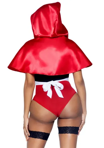 Vista 2 de Disfraz Sexy de Mujer Pícara Señorita Roja Multicolor