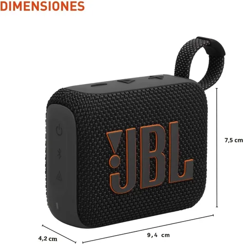 Vista 3 de JBL JBLGO4BLKAM-Z Go 4 - Bocina Bluetooth portátil, color negro (reacondicionado certificado)