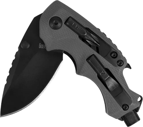 Vista 5 de Kershaw Select Fire (1920); navaja multifunción con hoja de acero inoxidable 8Cr13MoV de 3.4 pulgadas, mango de nailon relleno de vidrio negro