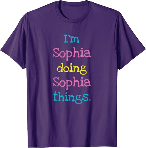 Vista 88 de Sophia - Camiseta con texto personalizado para niñas