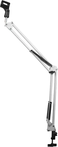 Vista 6 de Dragonpad Usa Brazo de micrófono, brazo de micrófono mejorado, soporte de suspensión con clip adaptador de tornillo de 3/8 a 5/8 pulgadas para bola