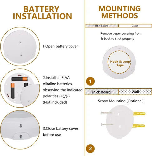 Vista 7 de Focos que funcionan con pilas, luz de imagen inalámbrica, iluminación de acento regulable, luces LED inalámbricas, luces adhesivas con control