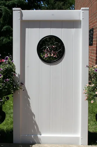 Vista 5 de Nuvo Iron Inserto decorativo para cercas, puertas, hogar, jardín, redondo, 15 pulgadas