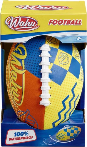 Vista 11 de WAHU Fútbol de playa 100% impermeable con cordones reales para jugar dentro y fuera del agua, fútbol al aire libre de 9 pulgadas para juegos de Azul