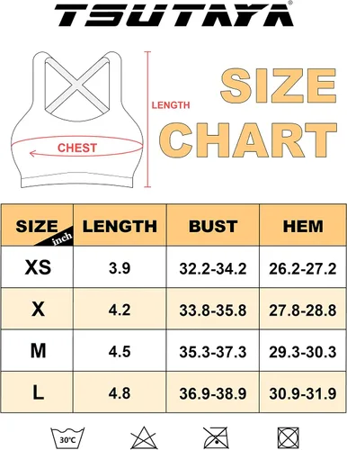 Vista 7 de TSUTAYA Strappy Sports Bra for Women Backless Padded Soft Workout Sports Bras Criss Cross Back Yoga Bra