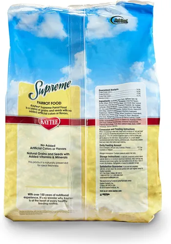 Vista 3 de Kaytee Supreme Pet - Comida para pájaros loro, 5 libras