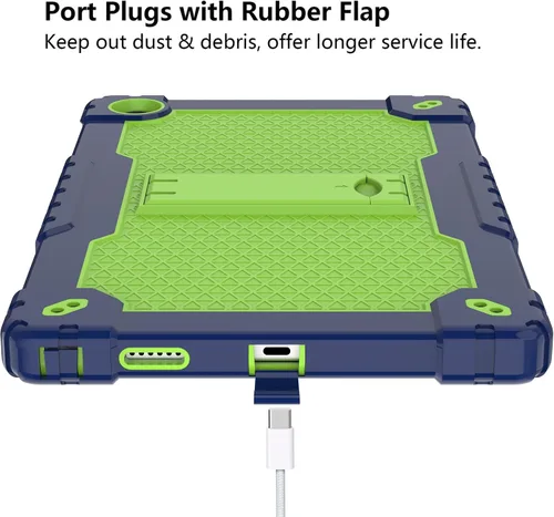 Vista 7 de Para Onn 10.4 Tablet Pro 2023 Modelo: 100110603 Funda protectora híbrida de alta resistencia con correa para el hombro para Walmart Onn 10.4 Tablet