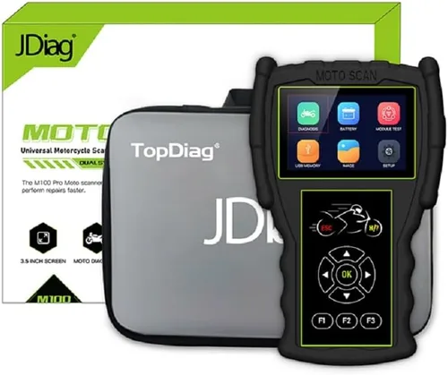 Vista 2 de Original TopDiag M100 Pro - Escáner de motocicleta profesional, herramienta de diagnóstico para motocicleta (versión completa)