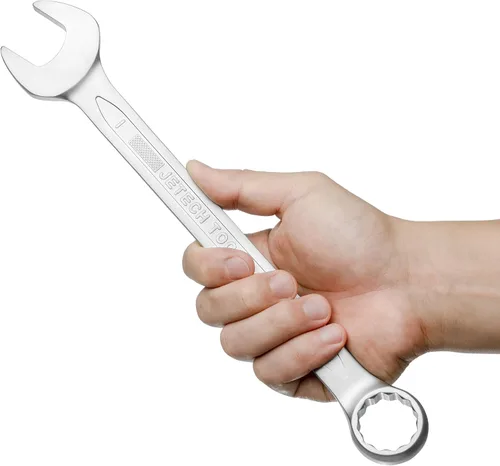 Vista 6 de Jetech Llave combinada de 1 pulgada - Llave ajustable de grado industrial con diseño de 12 puntas, desviación de 15 grados, fabricada con acero