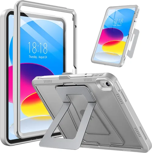 Vista 12 de DTTO Funda para iPad (A16) 11ª generación de 11 pulgadas 2025, funda para iPad de 10ª generación, soporte ajustable para vertical/paisaje, protector