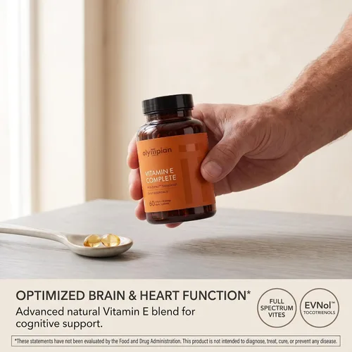 Vista 5 de Olympian Labs Tocomin Tocotrienol Vitamina E Complete, 60 cápsulas blandas