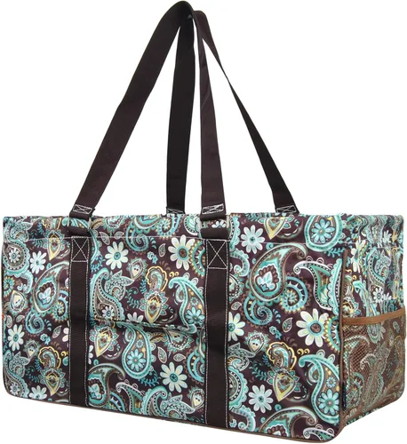 Vista 33 de NGIL Bolsa de comestibles reutilizable extra grande plegable de gran tamaño para comestibles, almacenamiento, picnic, playa, Flecha-negro
