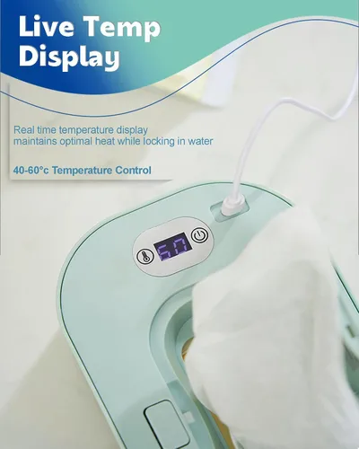 Vista 5 de Calentador de Toallitas para Bebé, Dispensador Portátil de Toallitas Húmedas con Alimentación USB y Control de Temperatura, Calentador de Toallas