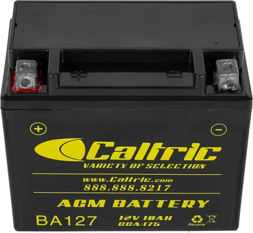 Vista 4 de Caltric Agm - Batería compatible con Honda Trx250Tm Trx 250Tm Recon 250 2X4 2002 2003 2004 2005-2016