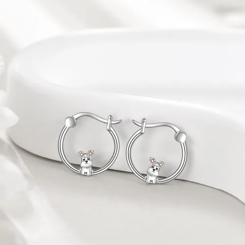 Vista 78 de VONALA Bonitos aretes de aro de plata de ley 925, regalos de cumpleaños para mujer