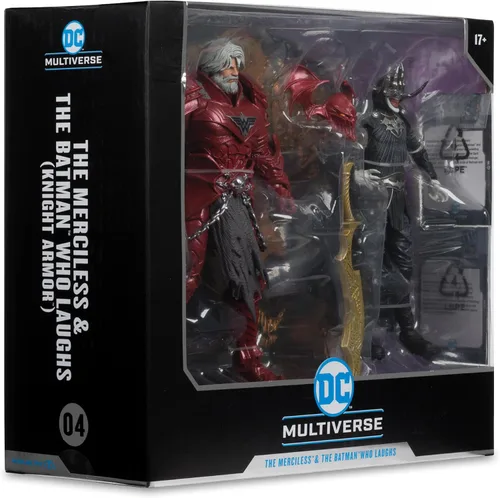 Vista 10 de McFarlane Toys - DC Multiverse Batman Who Laughs (Knight Armor) & The Merciless (Multiverso Oscuro) Figura de 7 pulgadas y Mega Figura McFarlane