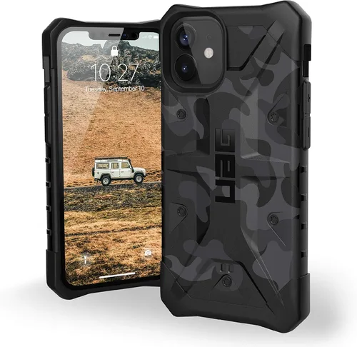 Vista 19 de URBAN ARMOR GEAR UAG - Funda protectora de plasma transparente diseñada para iPhone 12 Mini 5G [pantalla de 5.4 pulgadas], resistente, ligera