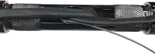 Vista 5 de Dominator Industries Manillar Ape Hanger de 1 1/4 pulgadas precableado de 16 pulgadas compatible con Harley-Davidson Bagger Touring Electra